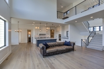 Black-stair-and-kitchen